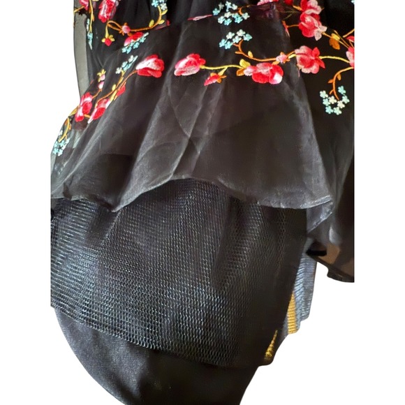 Betsey Johnson Evening Floral Embroidered Dress – Size 2‎ Fairy Garden Feminine - Picture 8 of 11